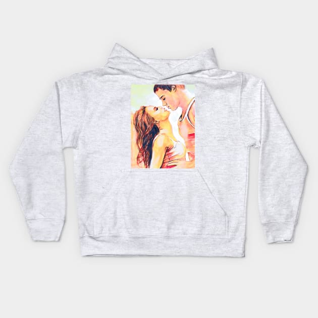 Channing Tatum & Jenna Dewan Kids Hoodie by Svetlana Pelin